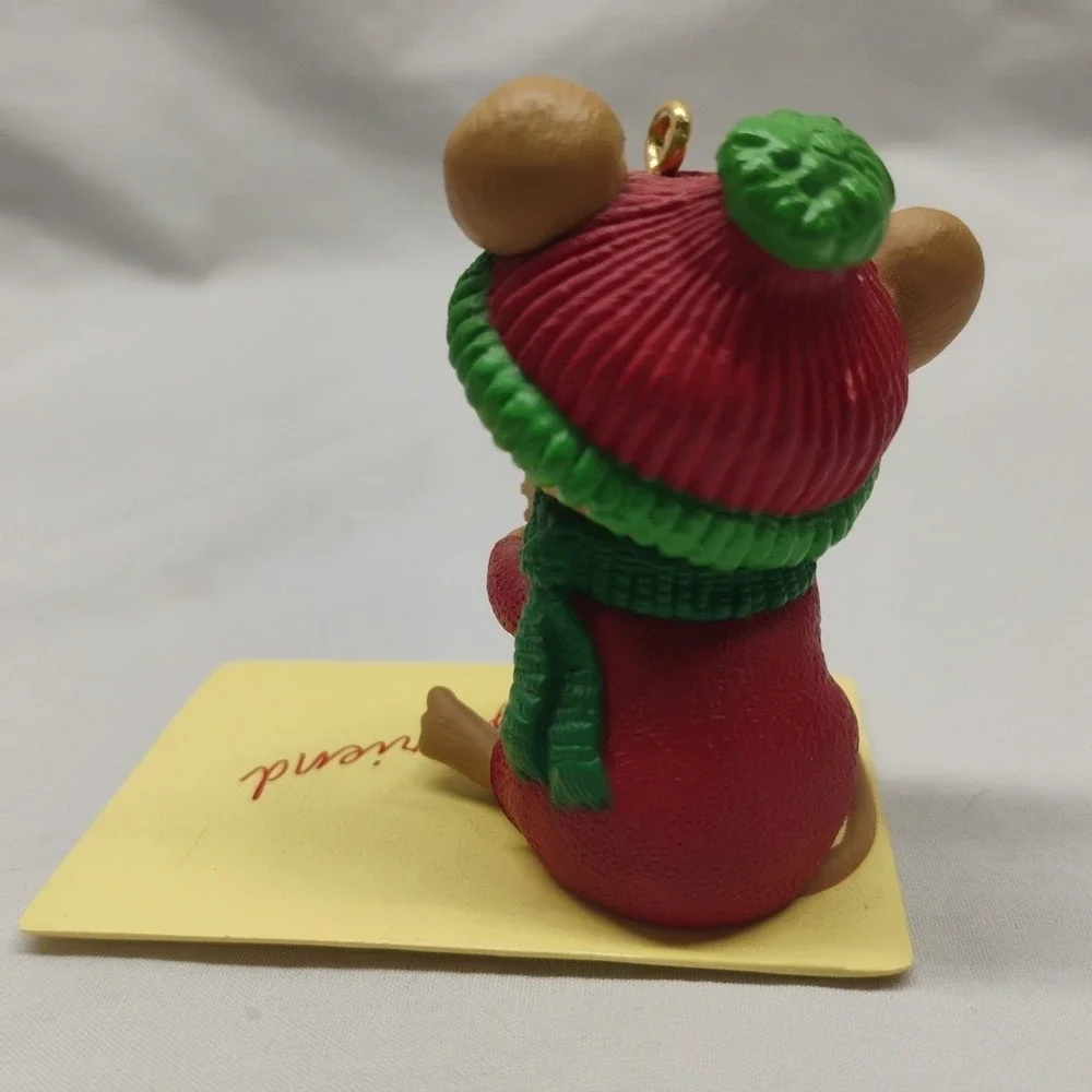 Vintage Hallmark Keepsake Ornament-Handle with Care 1999‎ Christmas Mouse
